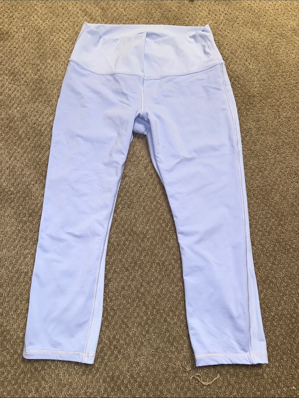 Lululemon Size 10 Lavender Purple Leggings Cropped Length